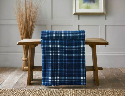 Snuggle Touch Microfibre Tartan Throw