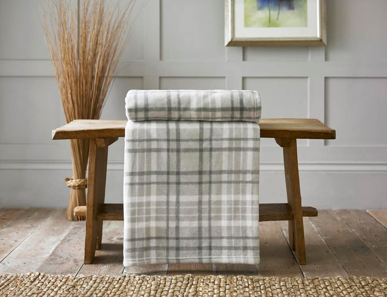 Snuggle Touch Microfibre Tartan Throw