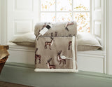 Sterling Stag Heated Sherpa Throw – 140x180cm