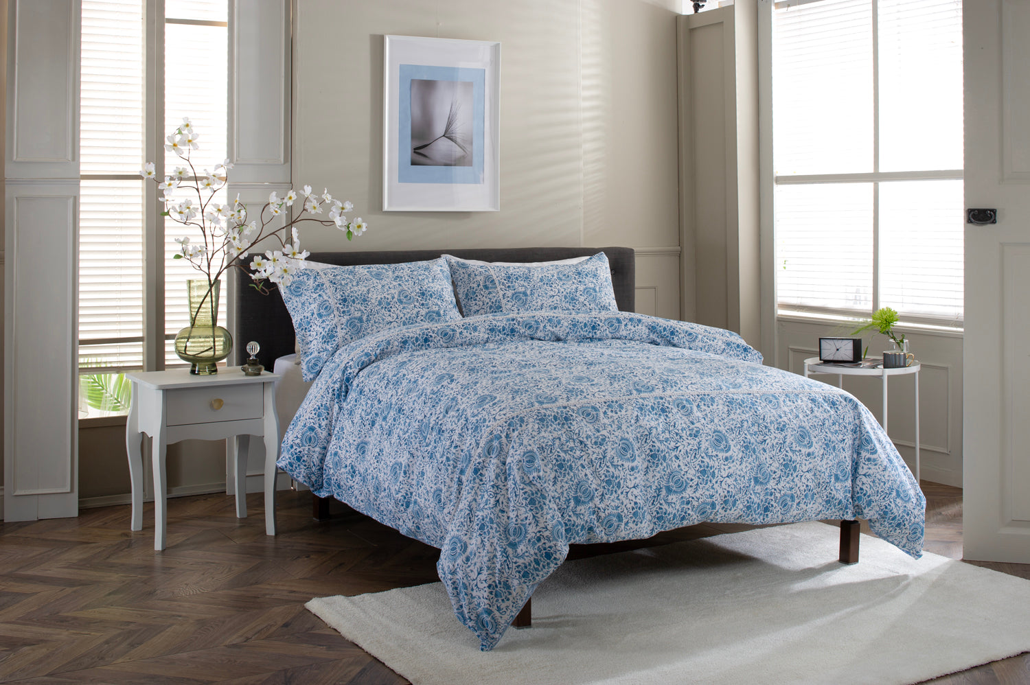 Sterling Printed Percale Cotton Duvet Set