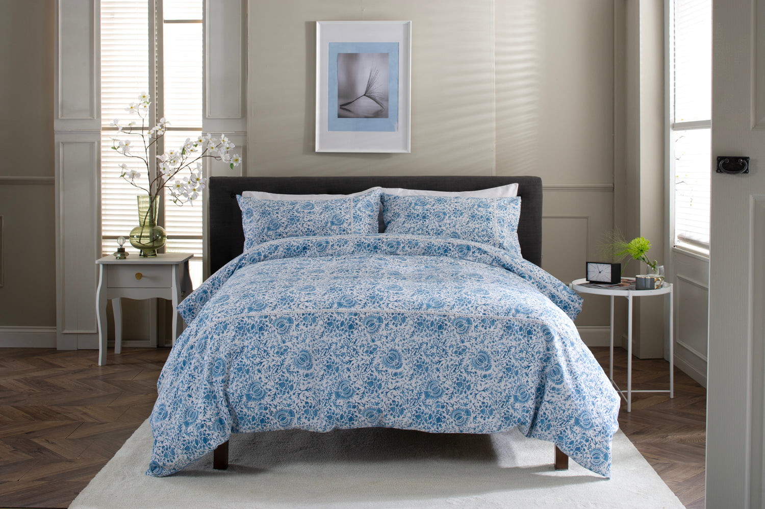 Sterling Printed Percale Cotton Duvet Set