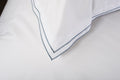 Framed Double Flange Blue Duvet Set | The Lyndon Company