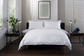 Framed Double Flange Blue Duvet Set | The Lyndon Company