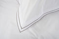 Framed Double Flange Silver Duvet Set | The Lyndon Company