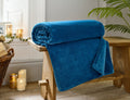Coco Touch Throw in Ink Blue