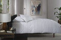 On the Line Duvet Set in White