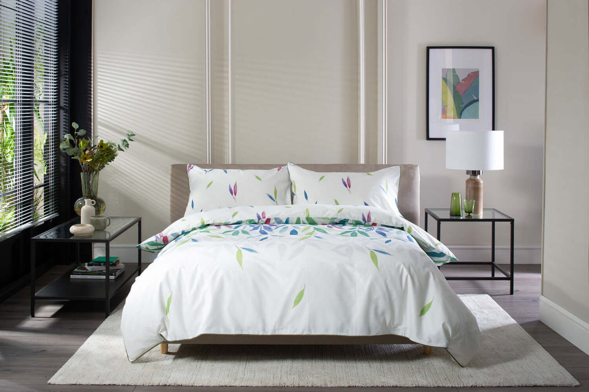 Bamboo Leaves Reversible Duvet Set