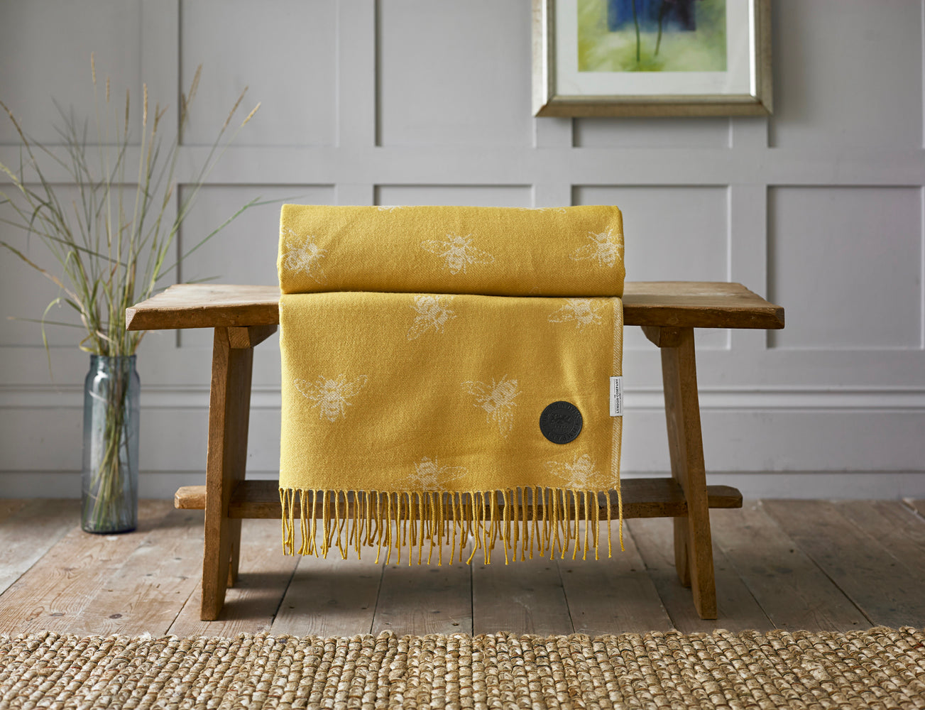 Bee Faux Cashmere Throw
