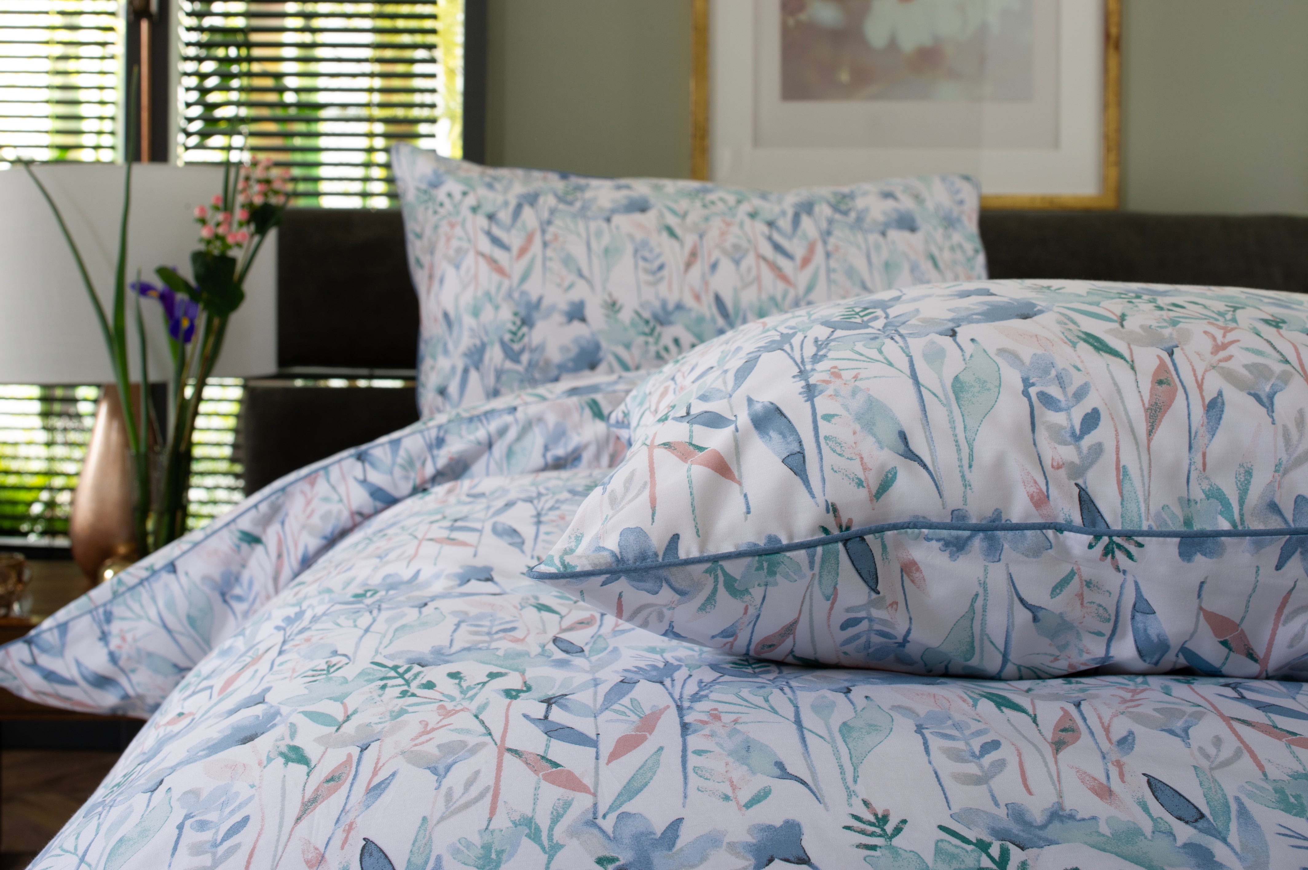 Botanical Gardens 180 Thread Count Cotton Digital Printed Duvet Cover Set