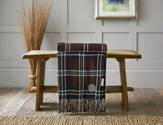 Broden Checked Acrylic Throw