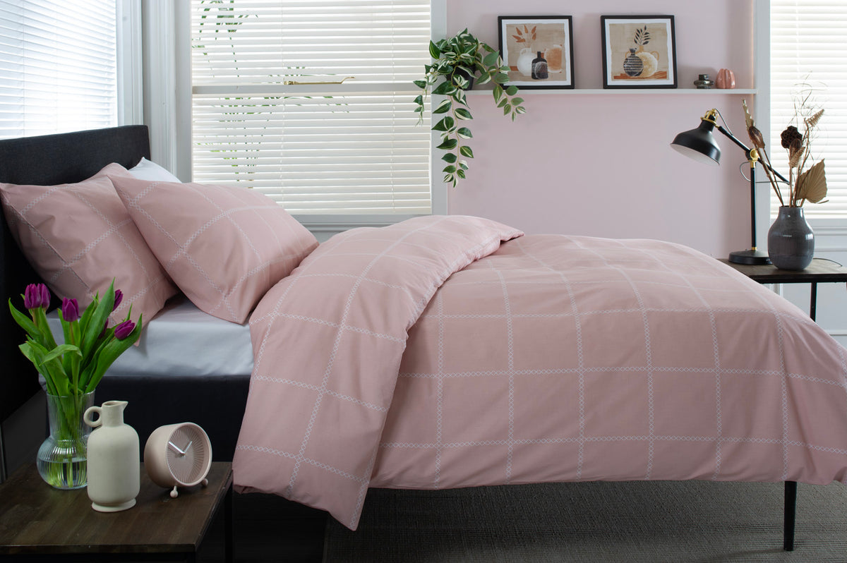 Crossley Heath Duvet Set – 100% Cotton with Piped Cuffs