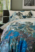 Tivoli Blue Floral Cotton Duvet Set