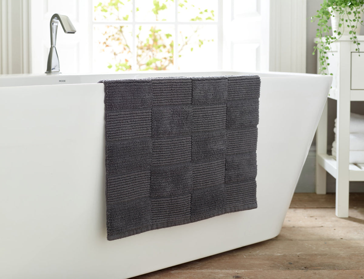 Egyptian Spa Bath Mat Charcoal