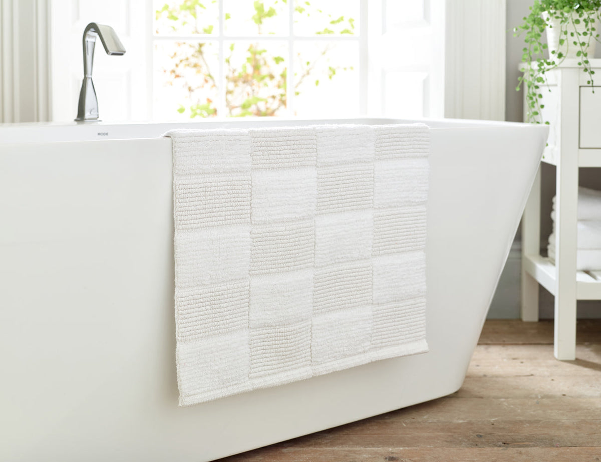 Egyptian Spa Bath Mat White