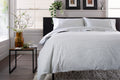 Gingham Double Piped Edges Cotton Duvet