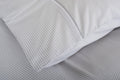 Gingham Double Piped Edges Cotton Duvet