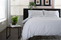 Gingham Double Piped Edges Cotton Duvet