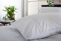 Gingham Double Piped Edges Cotton Duvet