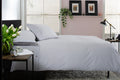 Gingham Double Piped Edges Cotton Duvet