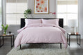 Gingham Double Piped Edges Cotton Duvet