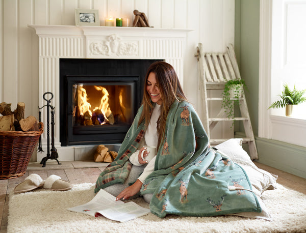 Highland Fell Sherpa Heated Throw - 140x180cm