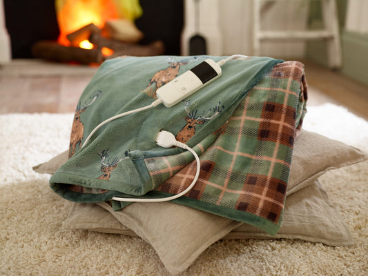 Highland Fell Sherpa Heated Throw - 140x180cm