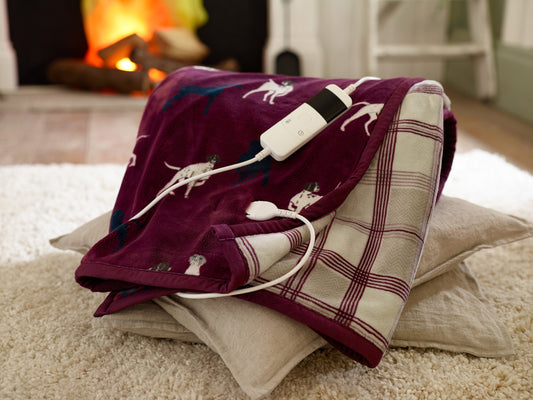 Hounds Sherpa Heated Throw - 140x180cm