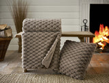Northcombe Textured Faux Fur Cushion 45x45cm