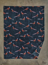 Pheasant Navy Throw – 140x180cm