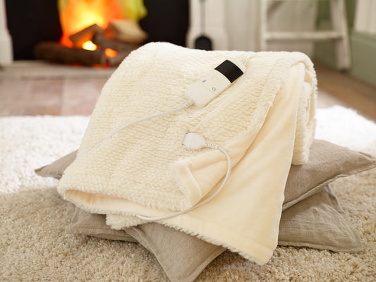 Sandringham Faux Fur Heated Throw - 130x170cm