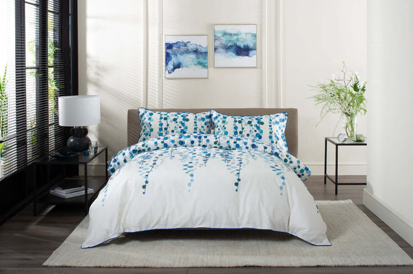 String of Pearls Percale Duvet Set