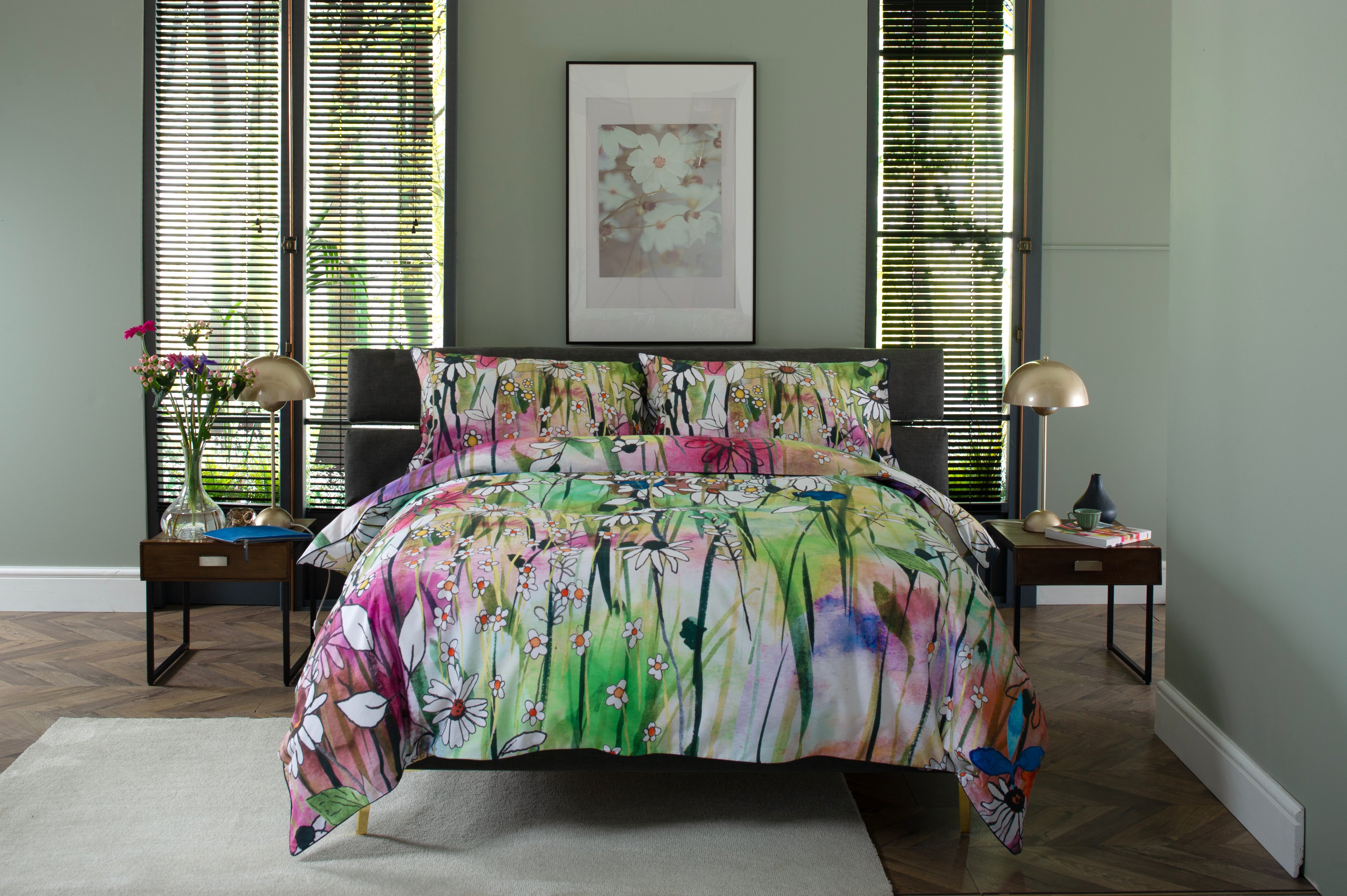 The Common 180 Thread Count Cotton Digital Printed Duvet Cover Set