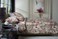 Japanese Tropical Garden Red Cotton Duvet Set