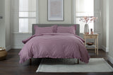 TLC Gingham Frilled Duvet Set - Burgundy