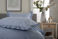 TLC Gingham Frilled Duvet Set Fog