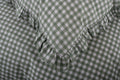 TLC Gingham Frilled Duvet Set Sage