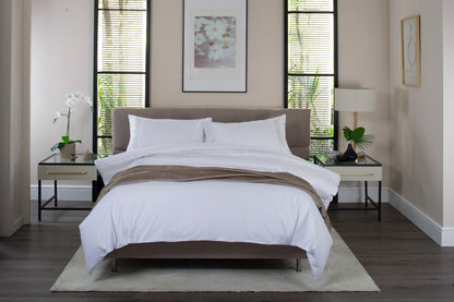 Organdie Swirl Embroidered 200TC Cotton Duvet Set