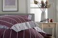 TLC Pinstripe Duvet Set - Burgundy