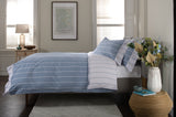 TLC Pinstripe Duvet Set - Fog