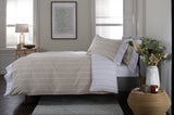 TLC Pinstripe Duvet Set - Natural