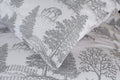 The Lyndon Company Richmond Park brushed cotton duvet set with deer and trees in soft grey