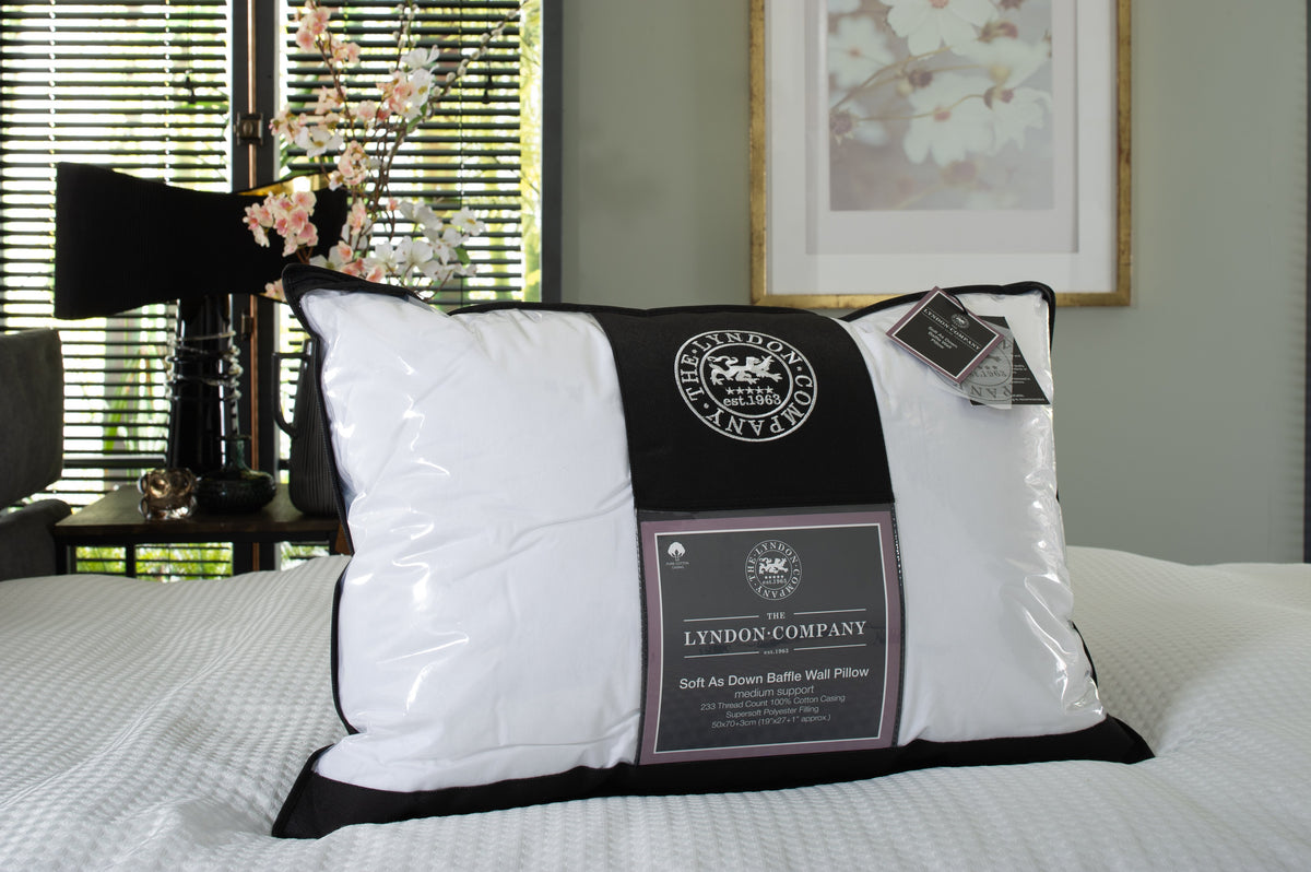 Soft as Down Baffle Wall Pillow (P13) | The Lyndon Company
