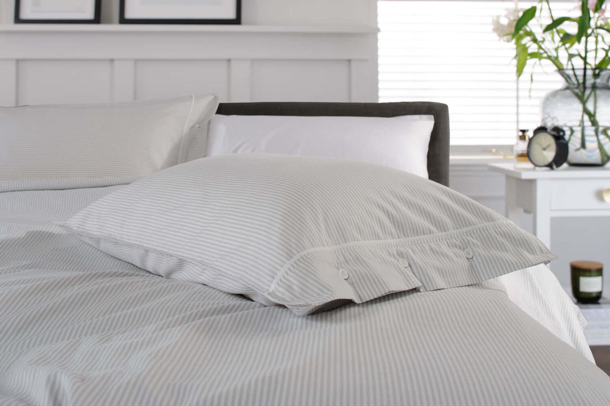 Southport Cotton Duvet Set with Button Cuff Detail