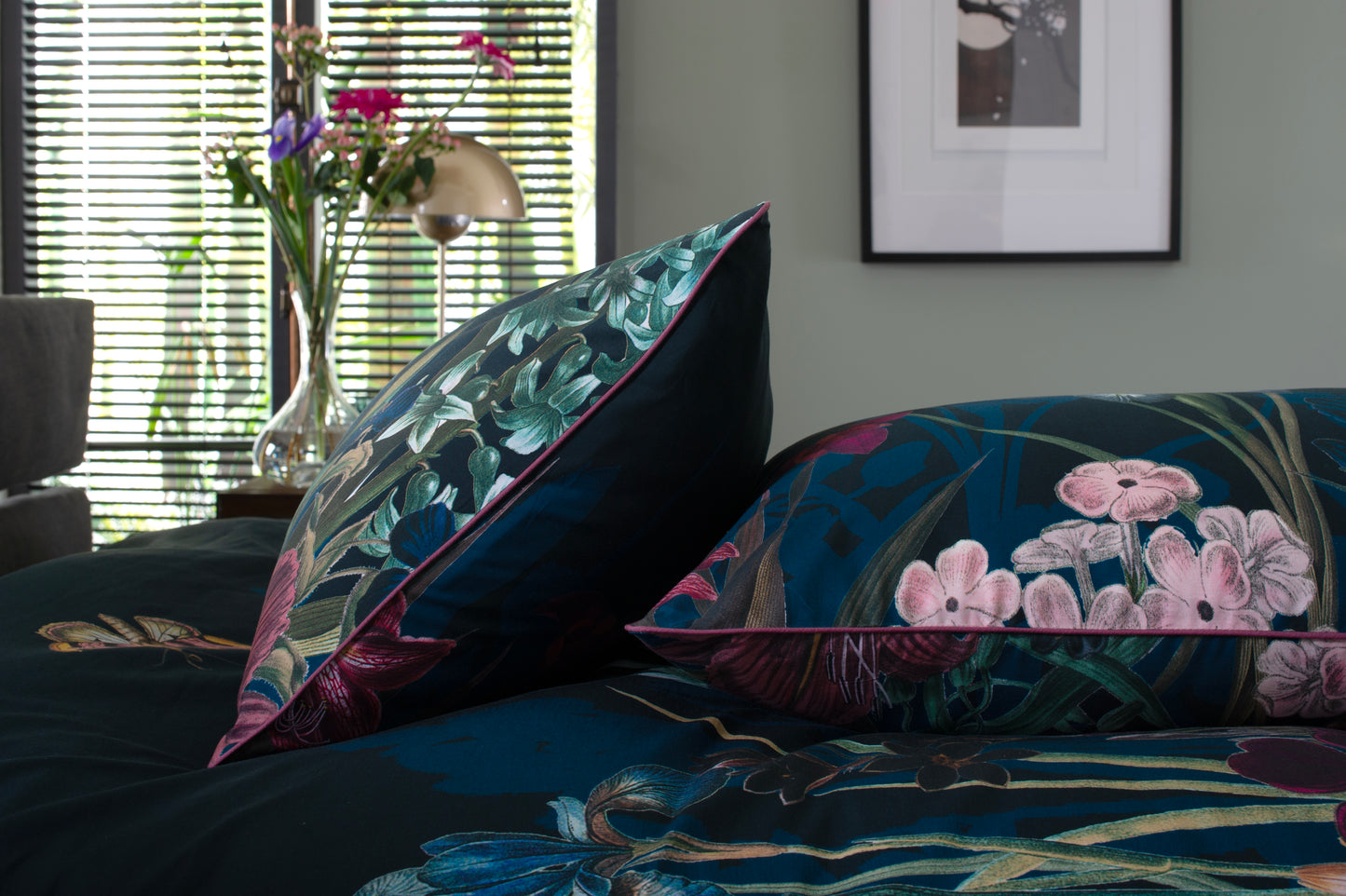 Tivoli Midnight Floral Cotton Duvet Set