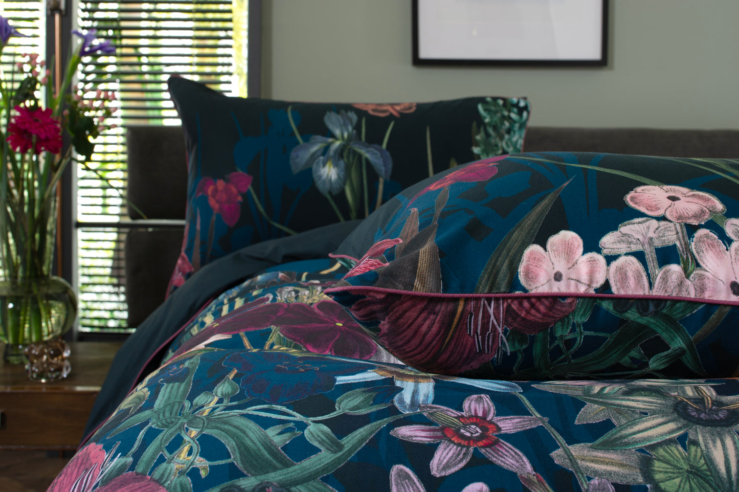 Tivoli Midnight Floral Cotton Duvet Set