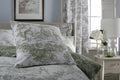 TLC Toile Sage Cushon detail