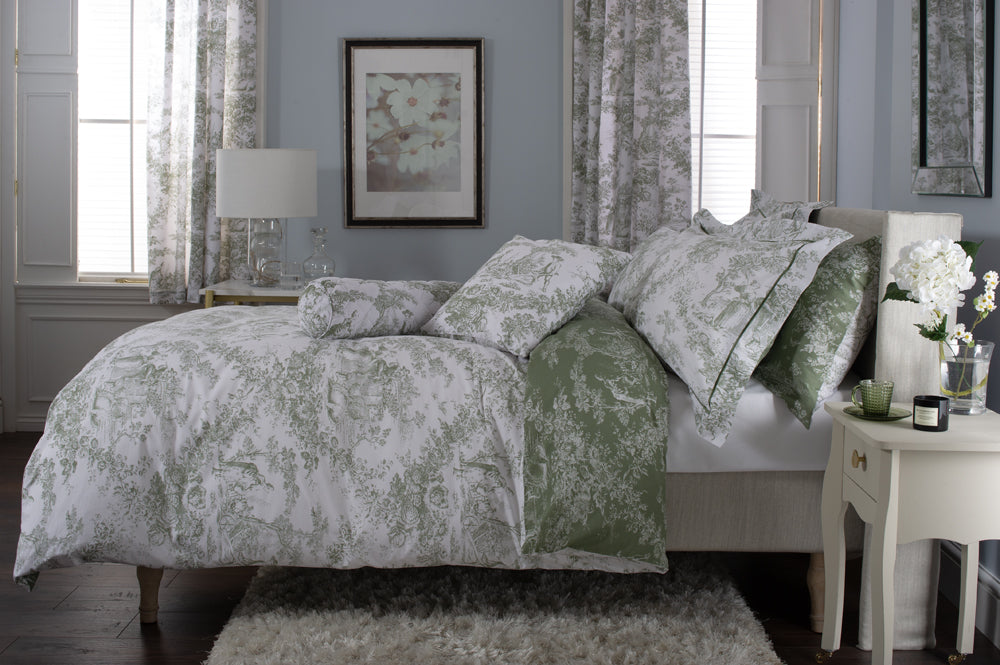 TLC Toile Sage side with cushon