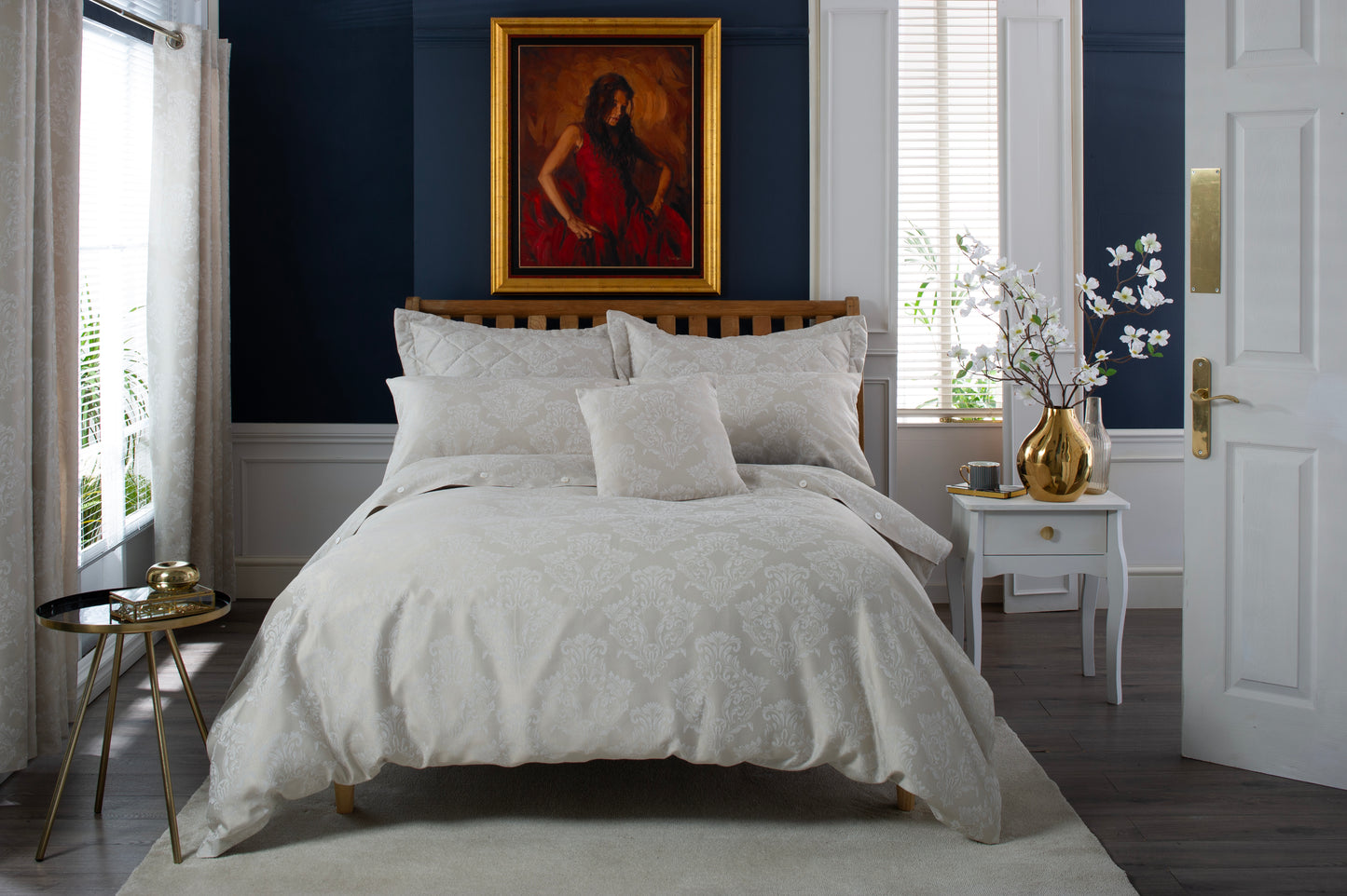 Versailles Cotton Embroidered Bedding Collection