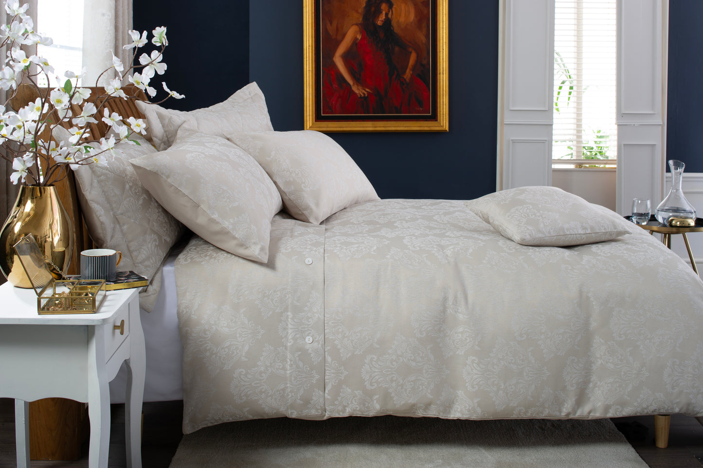 Versailles Cotton Embroidered Bedding Collection