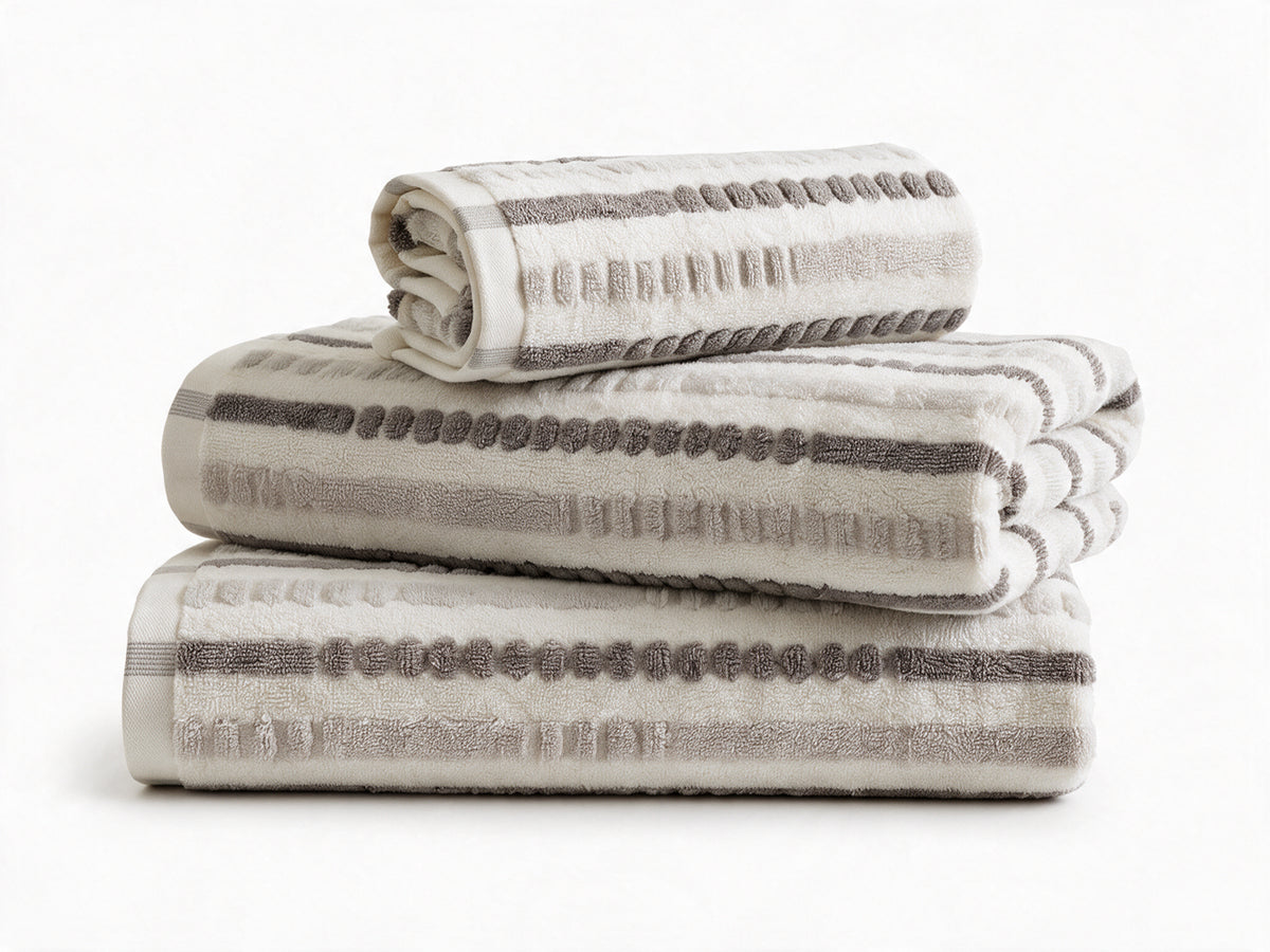 Tilbury Stripe Zerotwist Cotton Towels 600 GSM